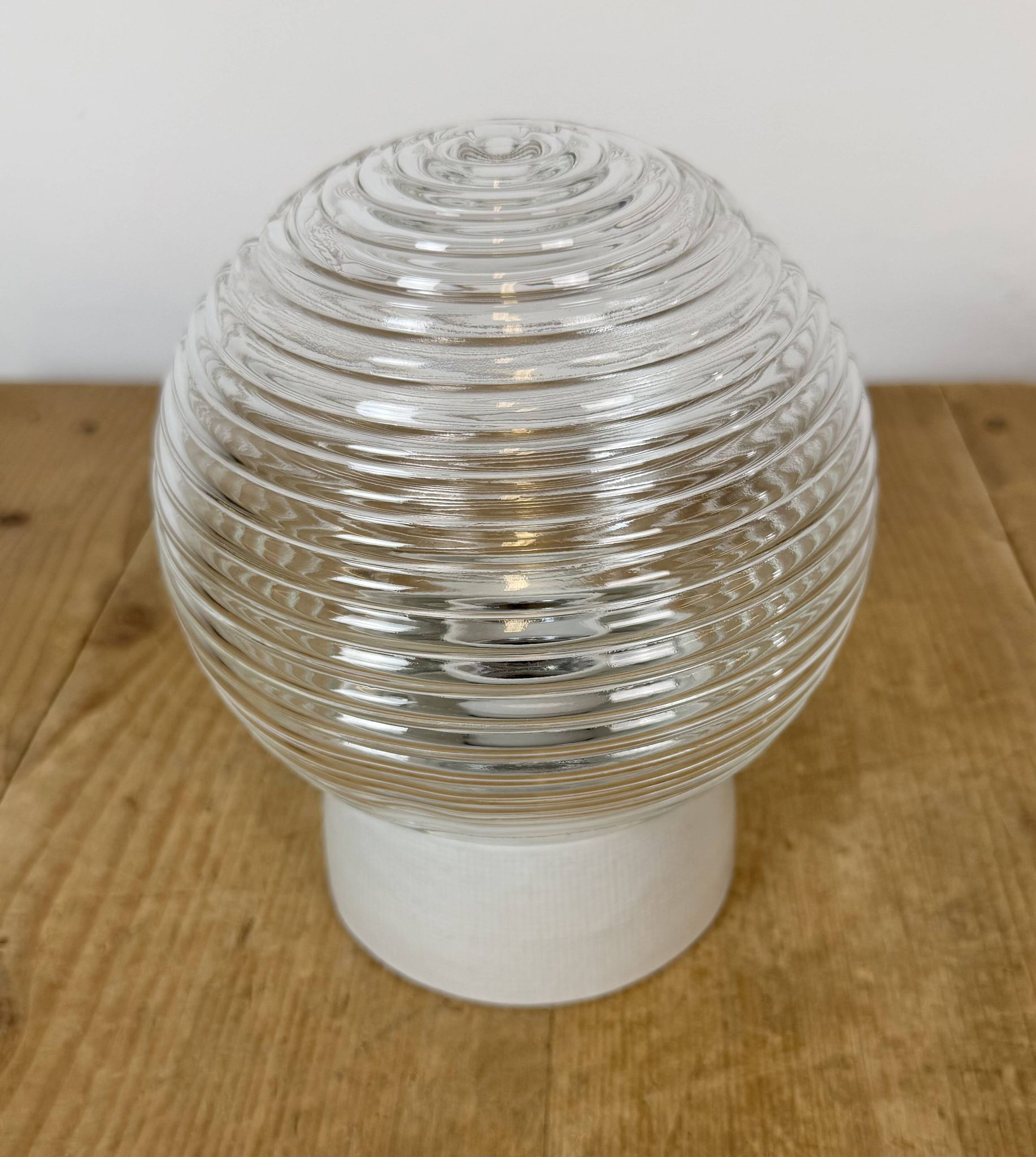 Vintage White Porcelain Ceiling Light, 1970s