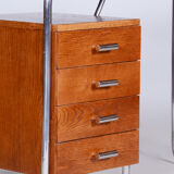 Bauhaus Restored Oak Writing Desk Made in 1930s by Robert Slezak, Czechia