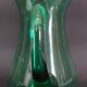 20th century green glass pitcher