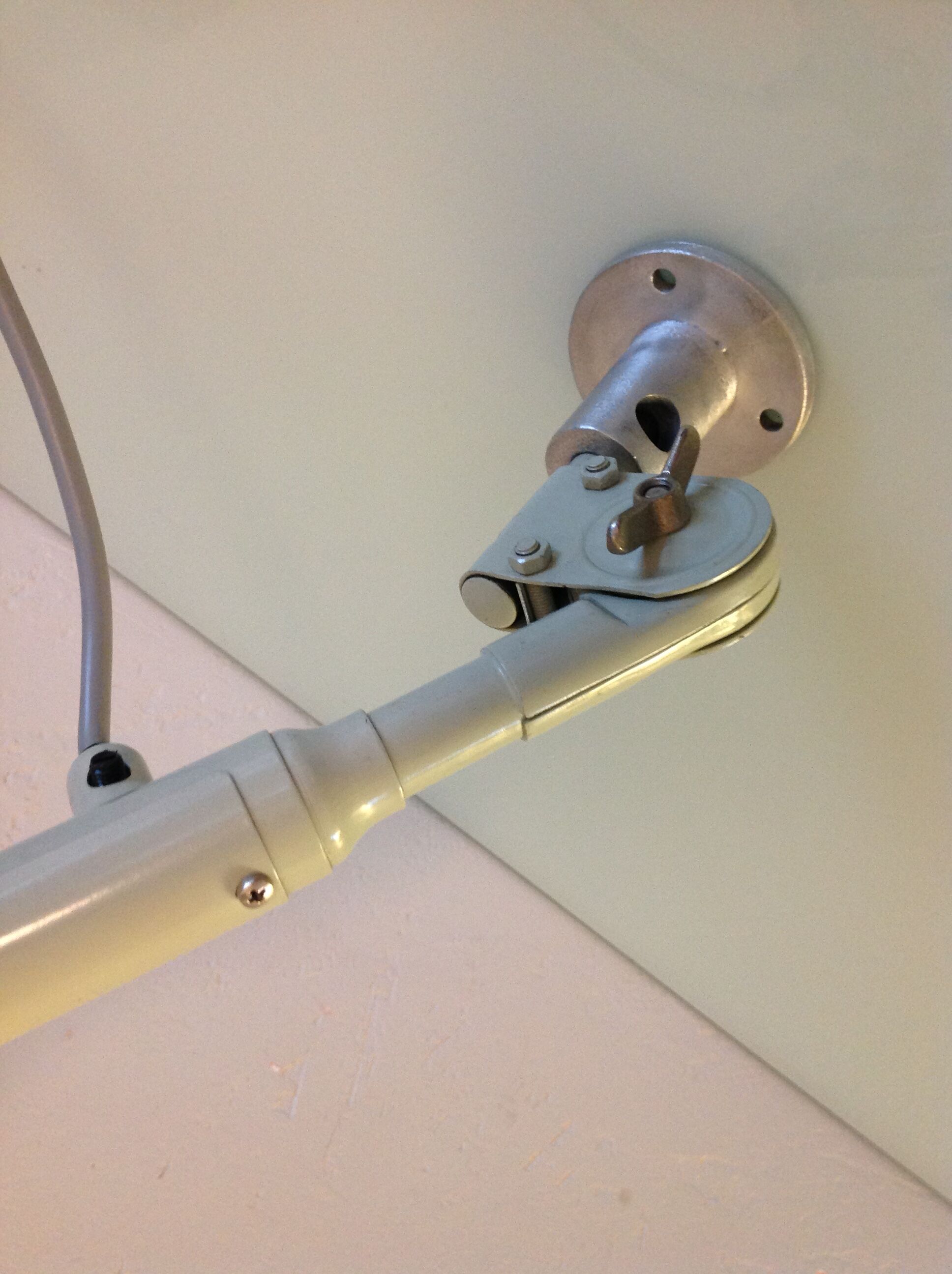 SIS industrial workshop lamp, vintage from the 1970s