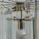 Large chandelier, 46 hanging beveled glass plates