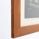Set of 2 mid-century Erling Juhl wood prints in original larch wood frames / 1960s