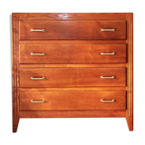 Golden oak chest of drawers, 1960s