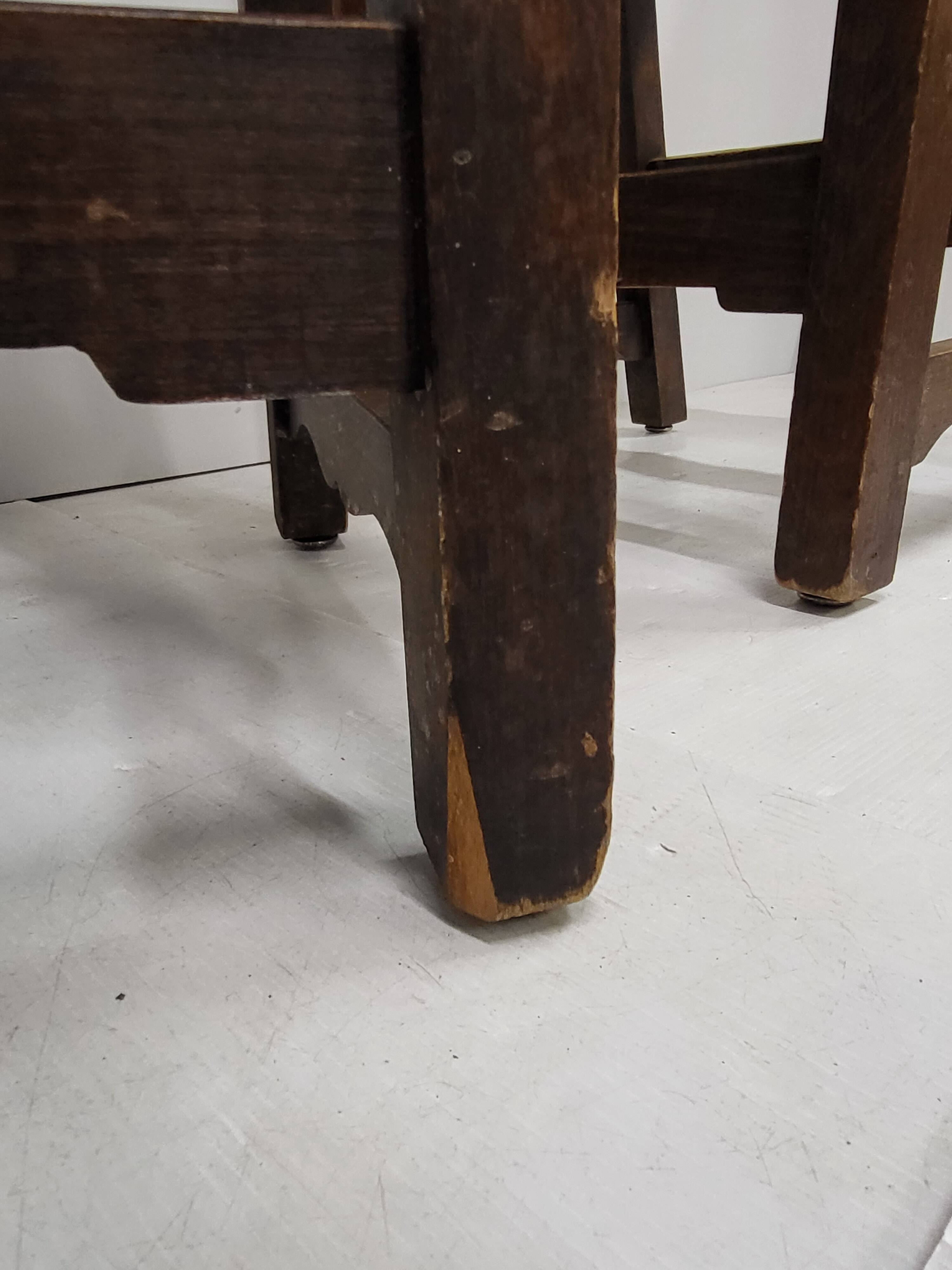 Set of 4 vintage brutalist chairs 1970