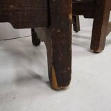 Set of 4 vintage brutalist chairs 1970