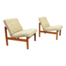 Deux fauteuils lounge danois par Ole Knudsen pour France & Son