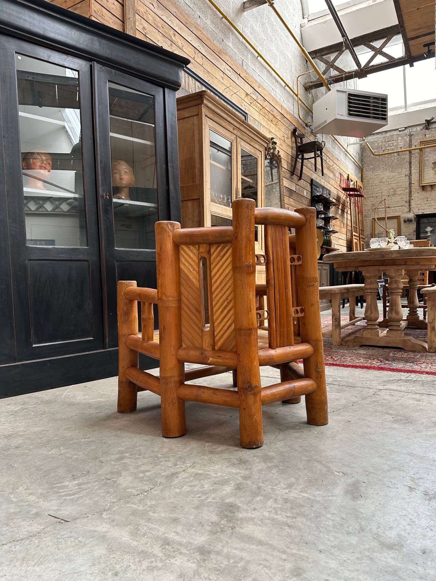 70s bamboo living room