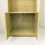 Studio Smania Tall 1980s Birds Eye Maple Burl Display Cabinet Memphis Milano Style Vintage