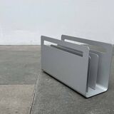 Minimalist aluminium magazine rack by Norman Foster for Helit, Germany, 1990s.