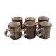 Lot de 6 tasses à café expresso Grès paysan Japon
