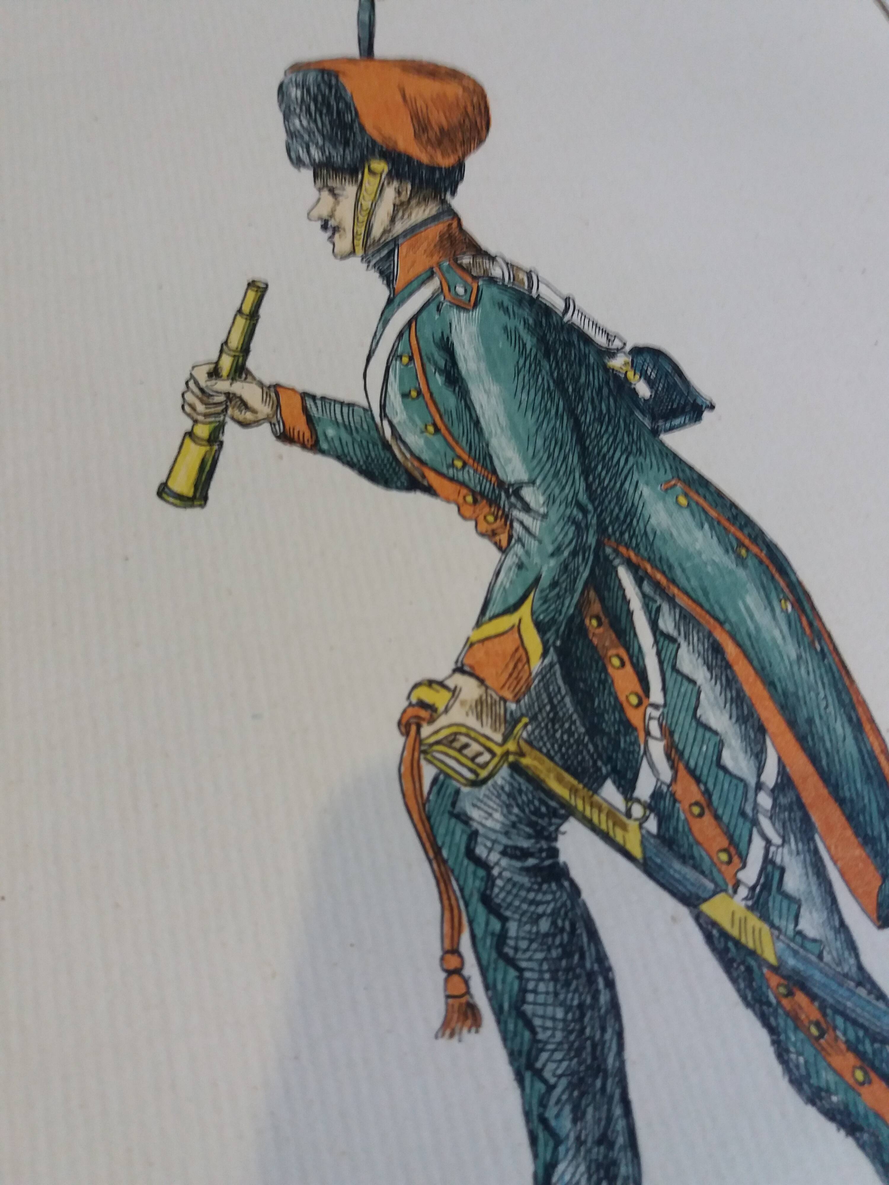 Soldier engravings of the 1st Napoleonic empire