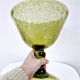 Vintage fruit bowl blown glass biot glassware unique piece