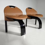 Set of 10 "Sail" dining chairs by Giovanni Offredi for Saporiti, 1973.