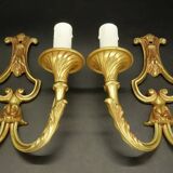 Pair of Louis XV style cage wall lights - bronze from EPI Paris