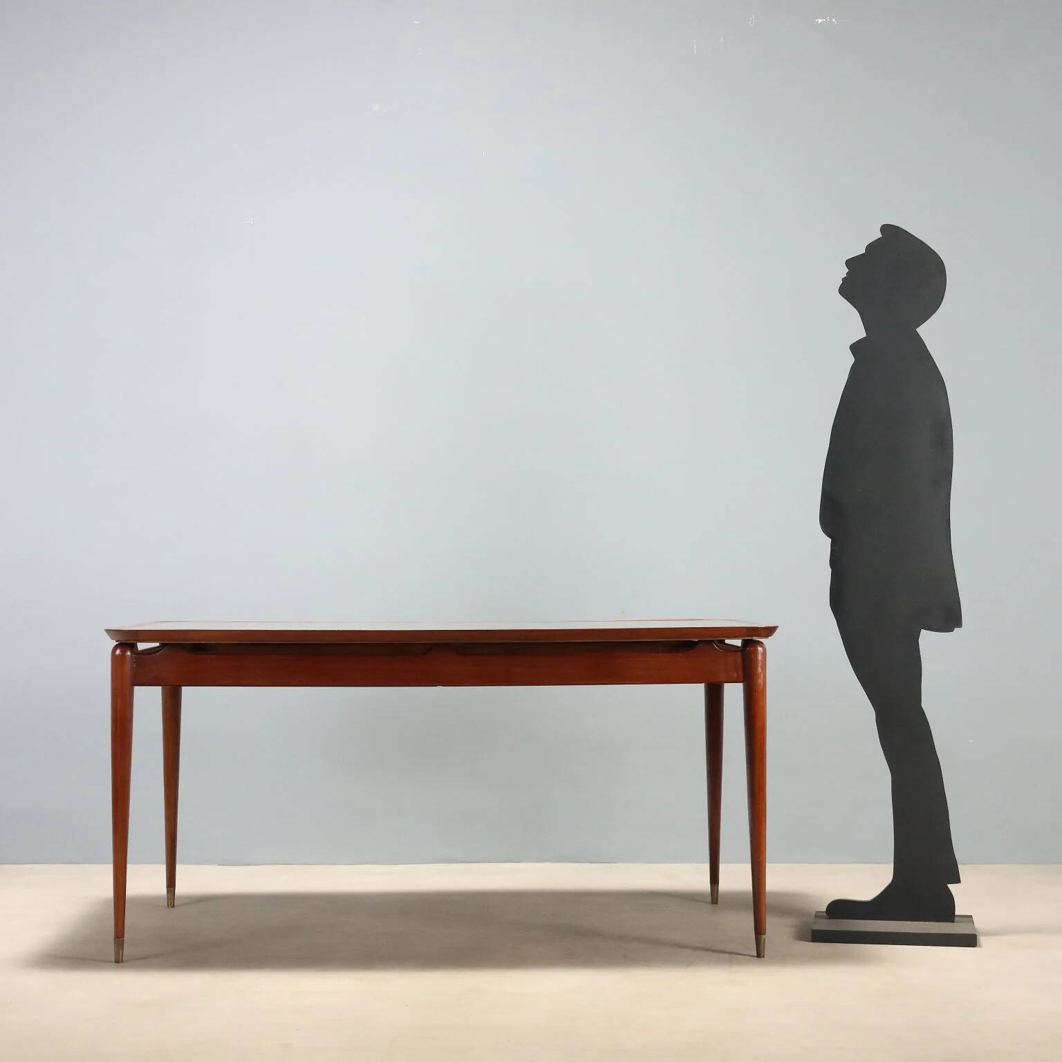 Table à manger vintage en teck, design italien, années 1950-1960