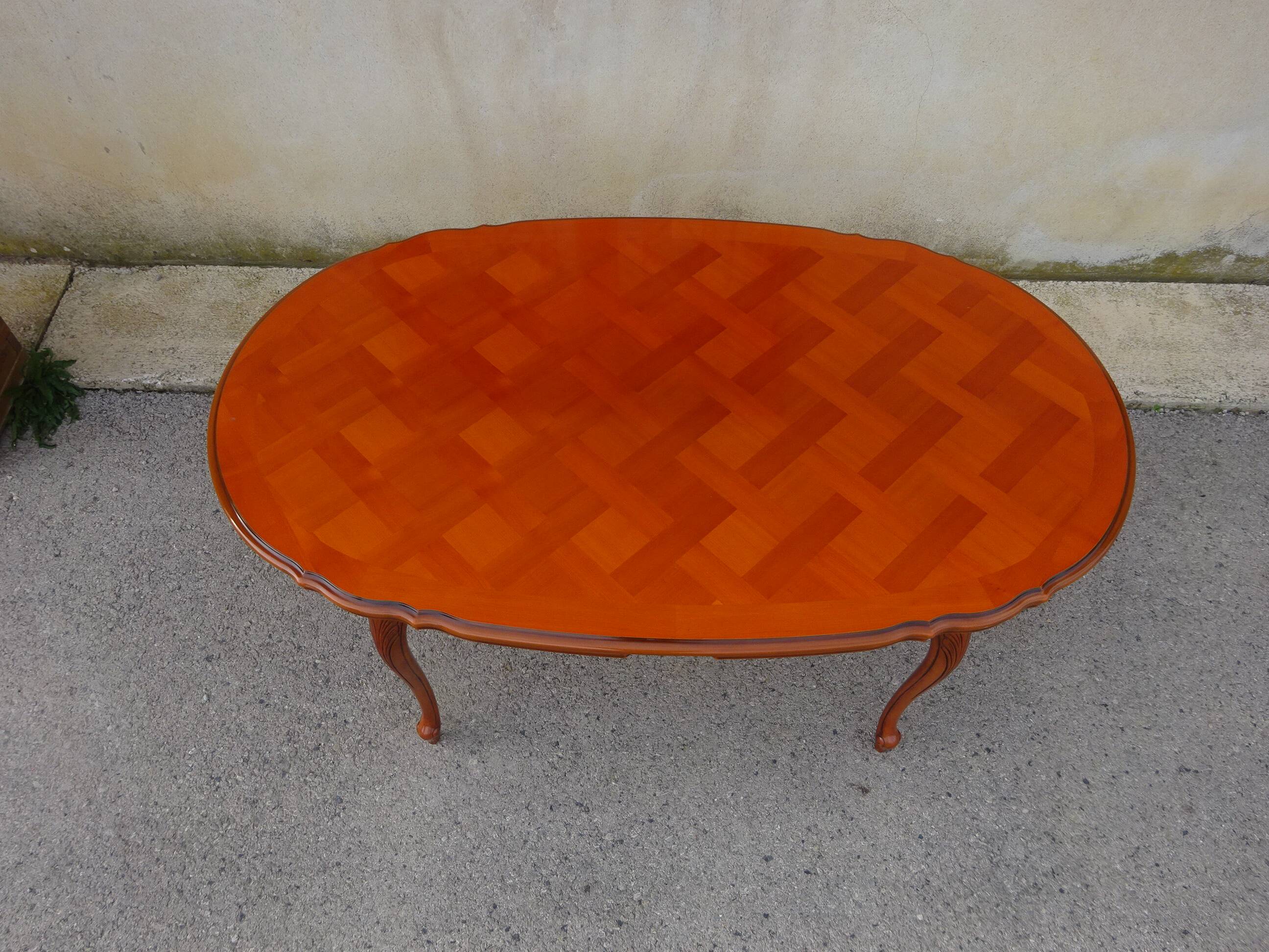 Large oval table in Louis XV style