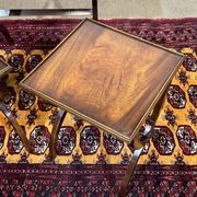 Set of English nesting tables in mahogany from the 1950s.