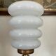 Pair of Art Deco marble and opaline lamps