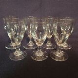 7 verres à liqueur anciens
