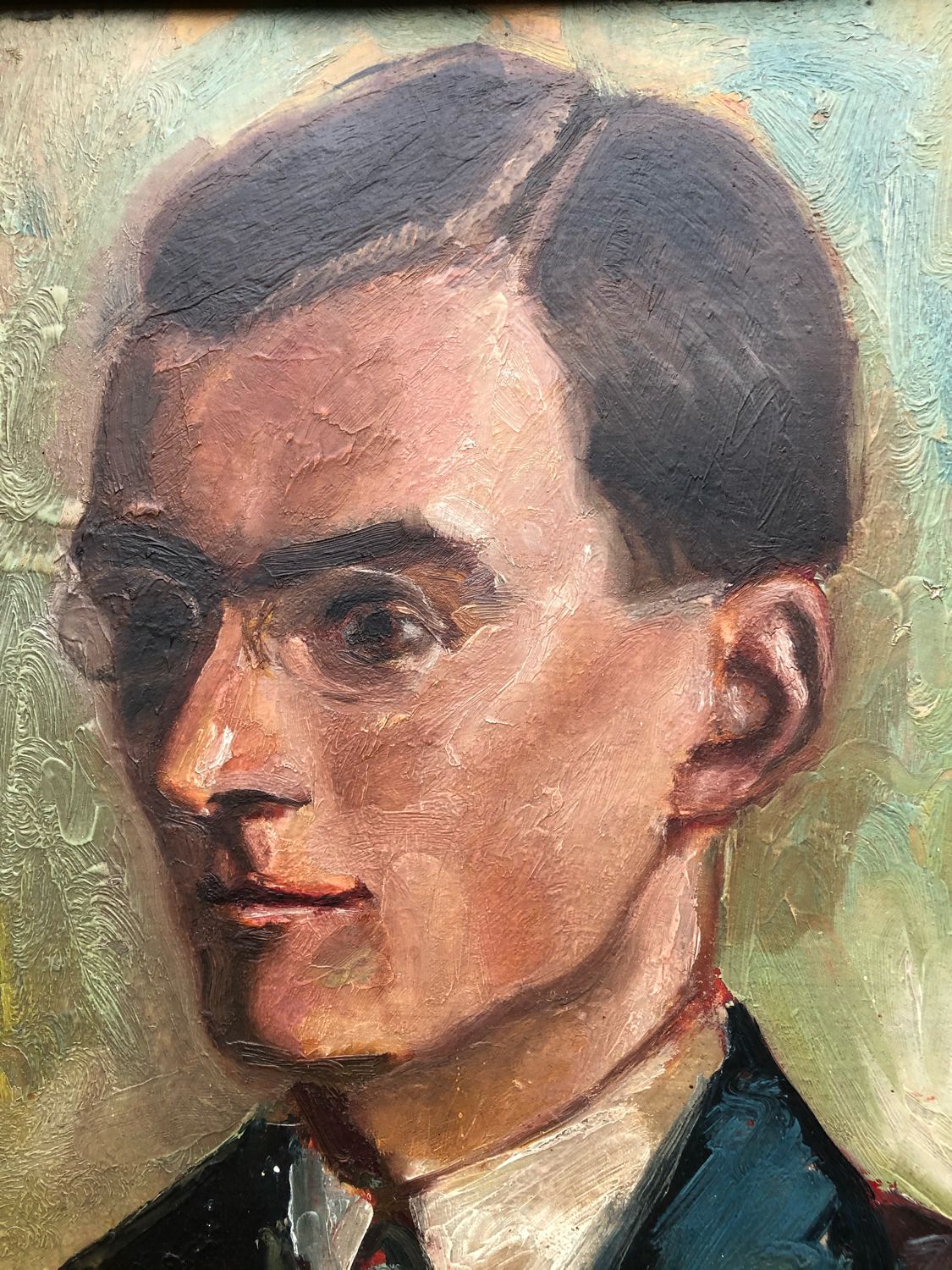 Portrait d’homme Professeur Art Déco Strasbourg vers 1900