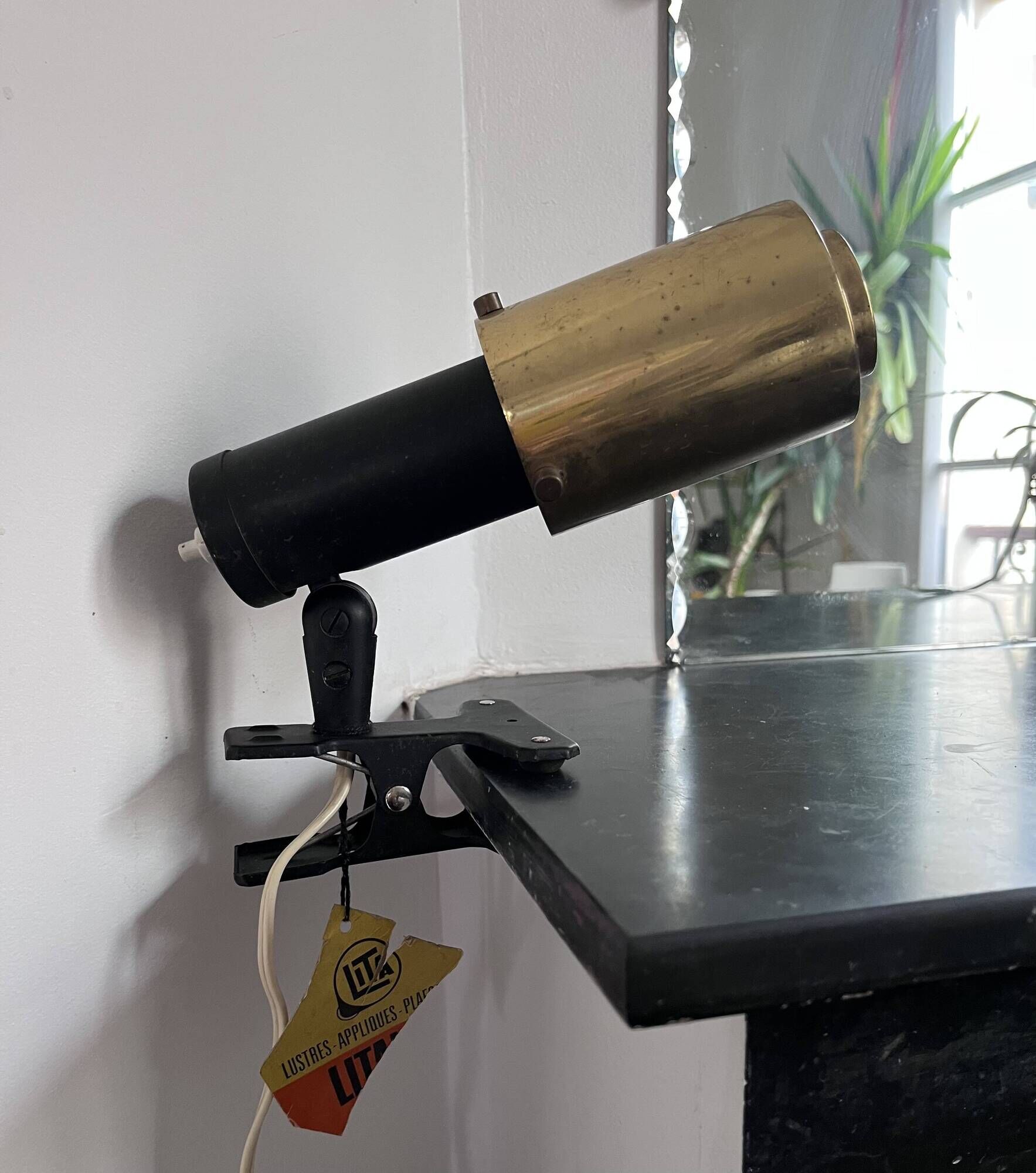 Zodiac clamp spotlight by Jacques Biny for Lita