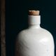 Bouteille en grès gris émaillé