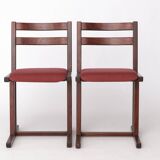 Pair of Vintage Casala Dining Chairs – Mid-Century German Design, Beechwood