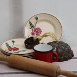 Lot de 6 assiettes à dessert en céramique