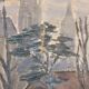 Oil on the link “Vista urbana en invierno”, Firmado “Henry Savoye”, pps. s. XX - France