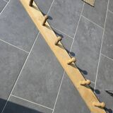 Porte-manteau ancien en bois 6 patères