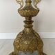 Pair of French brass church candelabras dating from the early 20th century