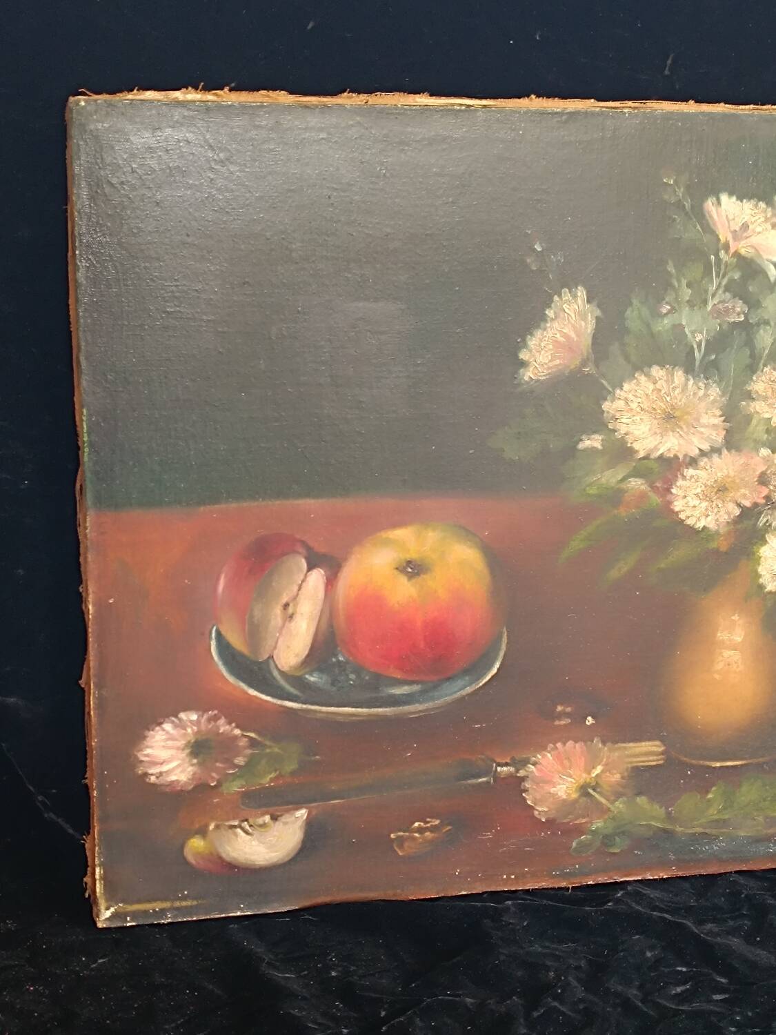 Toile Nature morte signée