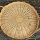 Round wicker top vintage basketry
