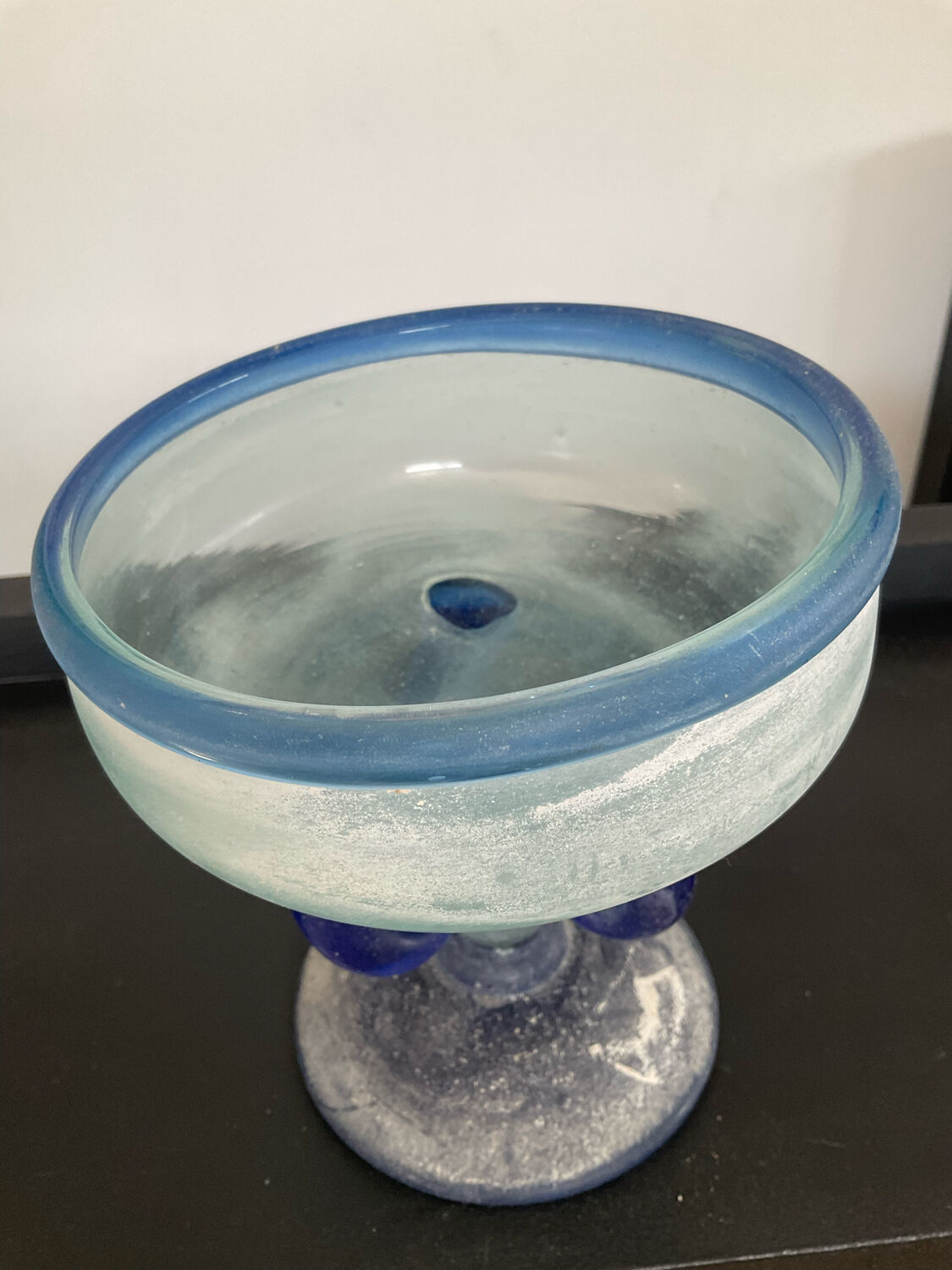 Empty pocket "Scovo" stand cup in Murano glass