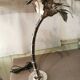 Nickel silver palm lamp