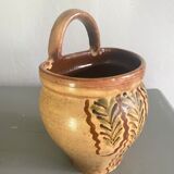 Poterie murale terre cuite émaillée