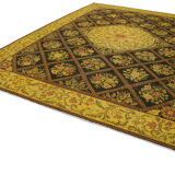 Tapis persan surteint 291  x 404 cm tapis en laine jaune tissé à la main