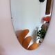 Vintage oval rockabilly mirror, 1960s