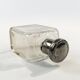 Art Deco hip flask, crystal, France, 1930s