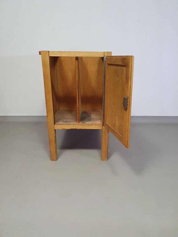 Grand bureau / table d'architecte en chêne des années 1940