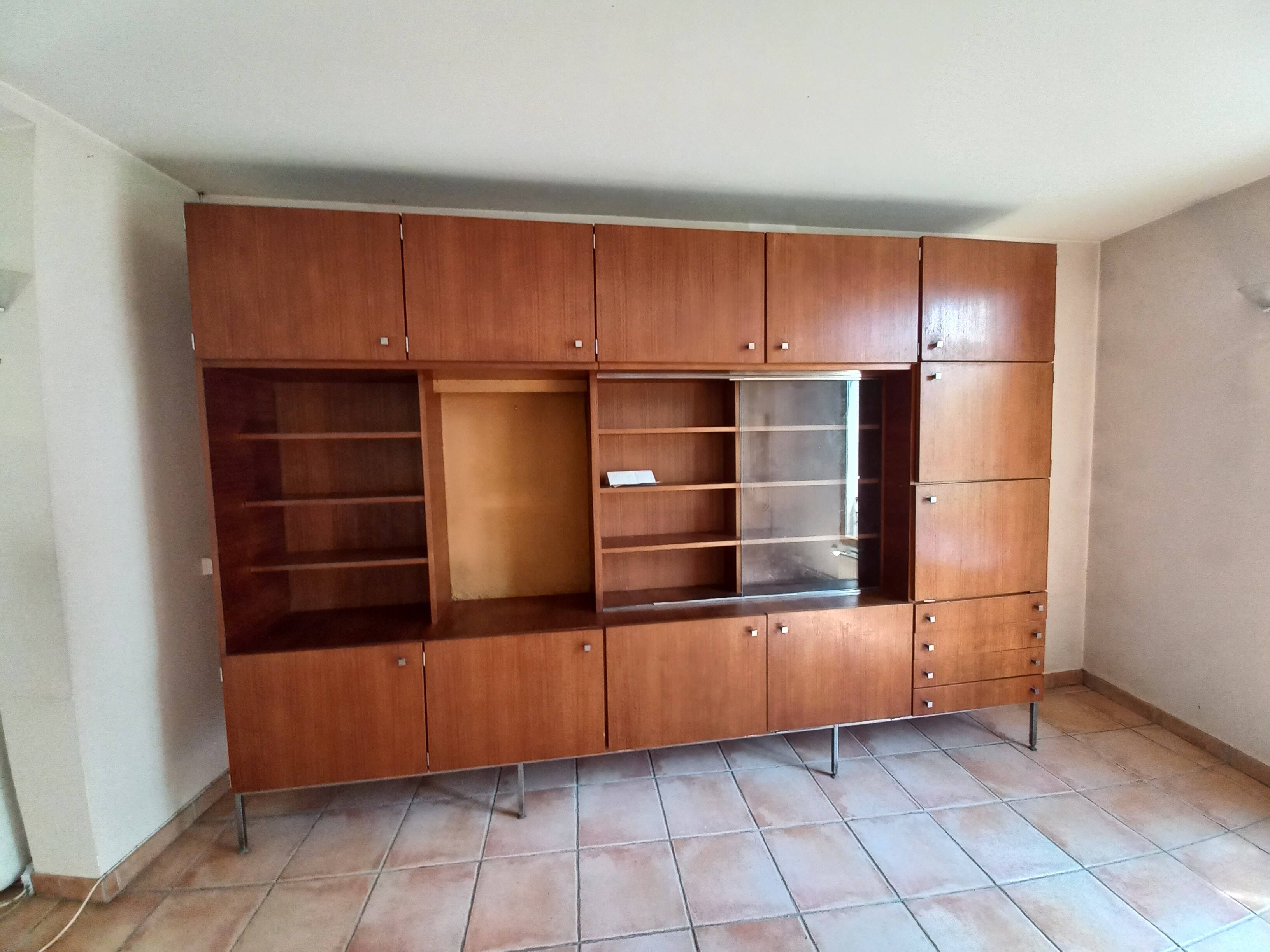 Living Teak solid vintage design Luigi Bartolini