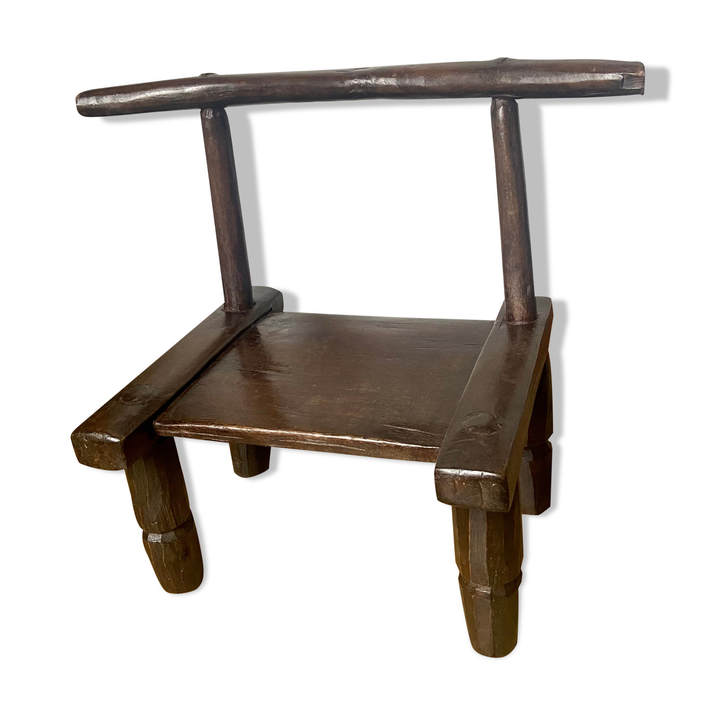 Chaise basse baoulé