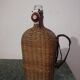 Old heavy rattan pilgrim's gourd