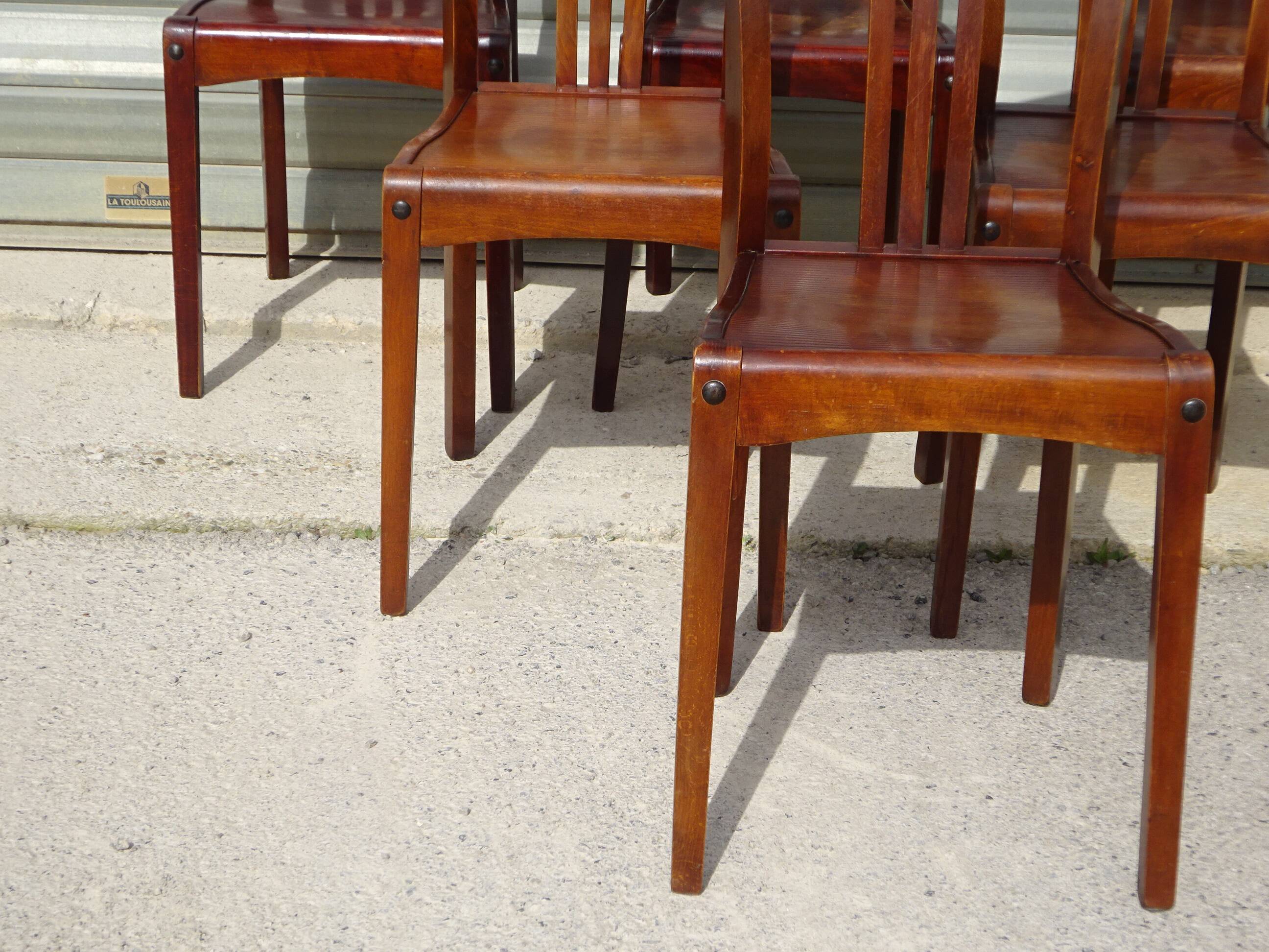 Vintage Stella bistro chairs, 1930s, set of 6