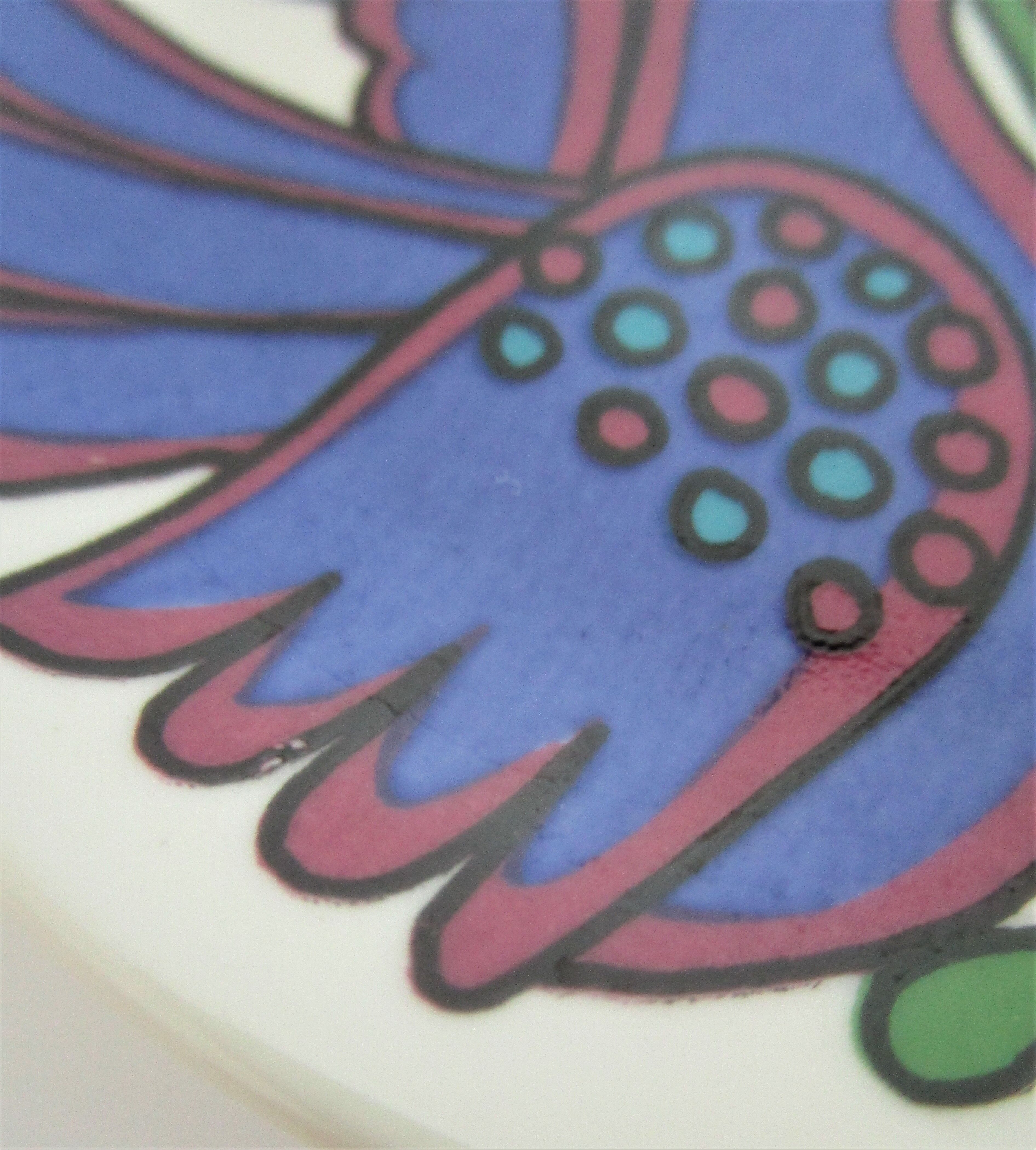 Six butter plates Acapulco Villeroy and Boch 70s