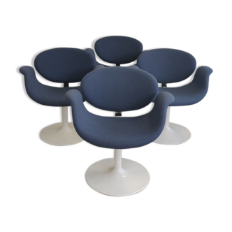 Set of 4 Pierre Paulin Little Tulip chairs by Artifort