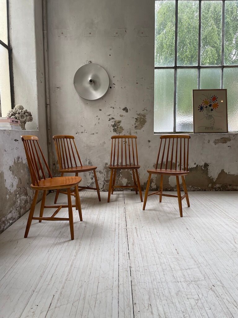 4 Scandinavian chairs Sweden Stolfabrik