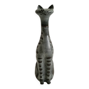 Bouteille de liqueur chat vintage 1960