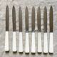 8 antique stainless knives