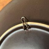 Mid-century German studio pottery wall plate with Ruscha sunflower motif, 1960s.